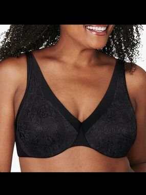 Playtex Bra- 4833- Black, Dreamwire, Ultra Soft, No Poke- Size 40B NEW WITH TAGS